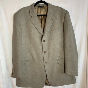 Mens Burberry London T Model Kensington Tan Blazer 44R